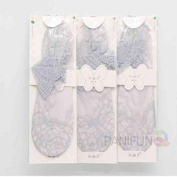레이스 양말 그레이 3켤레 여자여름양말 여성패션양말 시스루삭스 여성가을양말 여자패션양말
