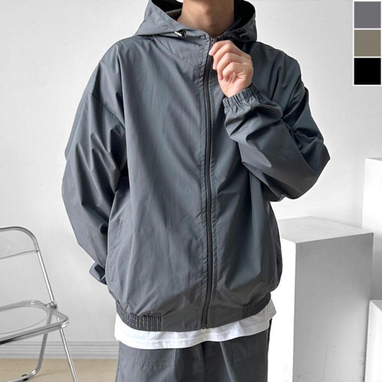 남자 리짓 후드 자켓 1P 간절기 바람막이 데일리 집업