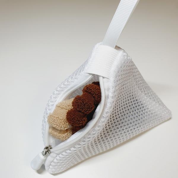미니 소형 삼각 세탁망 인형 양말 머리끈 손 발 싸개