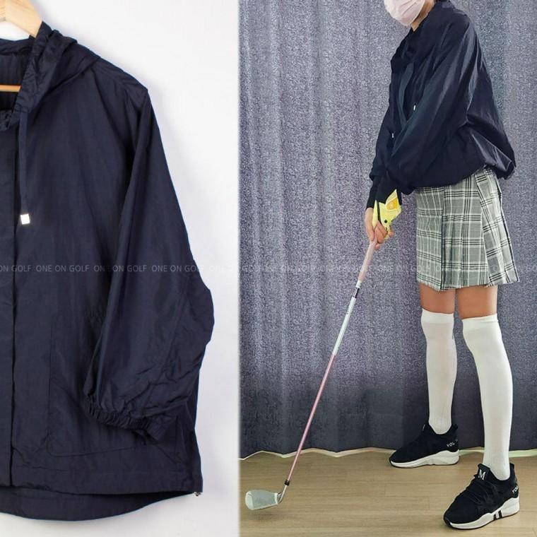 여성 간절기 칠부 점퍼 국내제작 바람막이 아노락