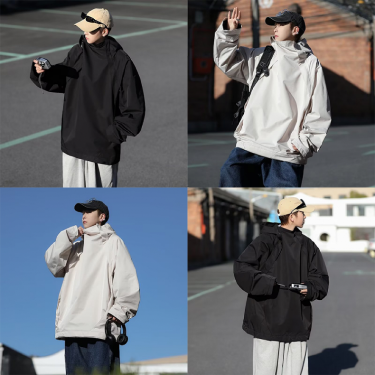 점퍼 바람막이 후드티 윈드브레이커 재킷 풀오버 남성