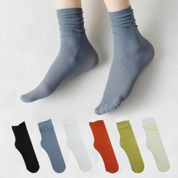 무압박 스타킹 양말 무봉제 돌돌이 삭스 [6color 시스루 여성 여자 얇은 여름 망사 임산부 중목 SOCKS]