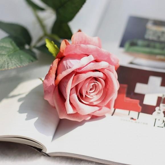 로즈가든 벨벳 장미 조화(빈티지핑크)