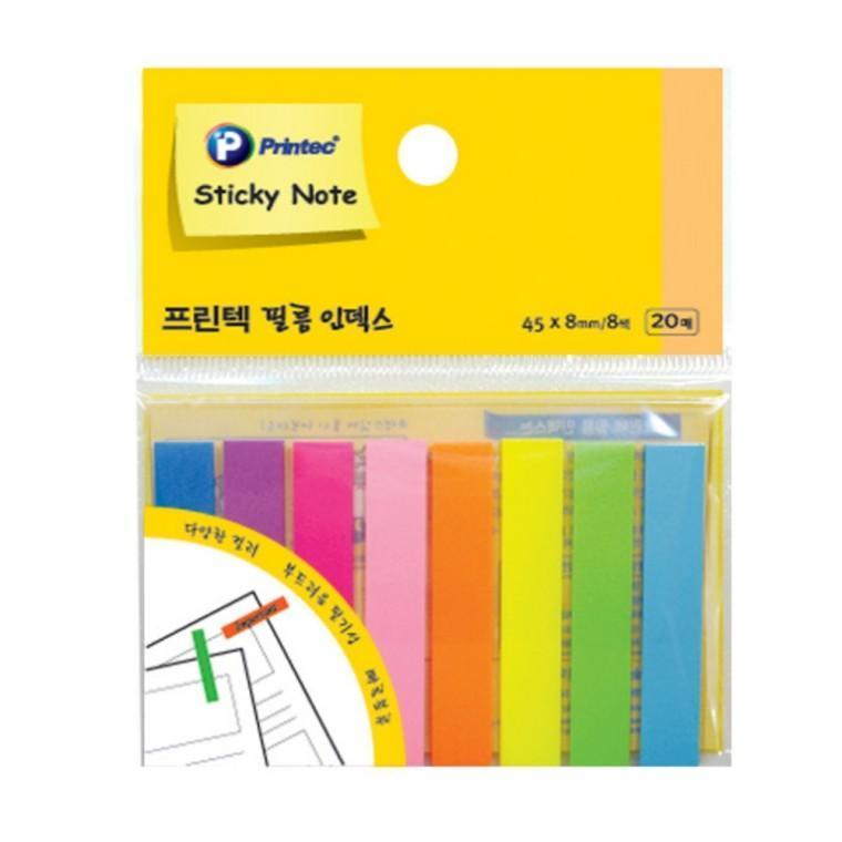 프린텍 필름 인덱스 8색 45x8mm FI021