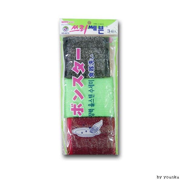 쓰리쎄븐 강력 울스텐 수세미 -T1/행주/수세미/철수세