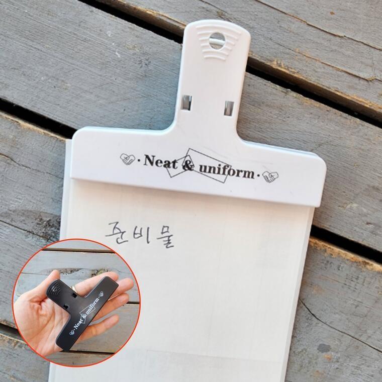 자석 메모 홀더 집게 종이 고정 냉장고 부착 마그네틱 사무 메모지