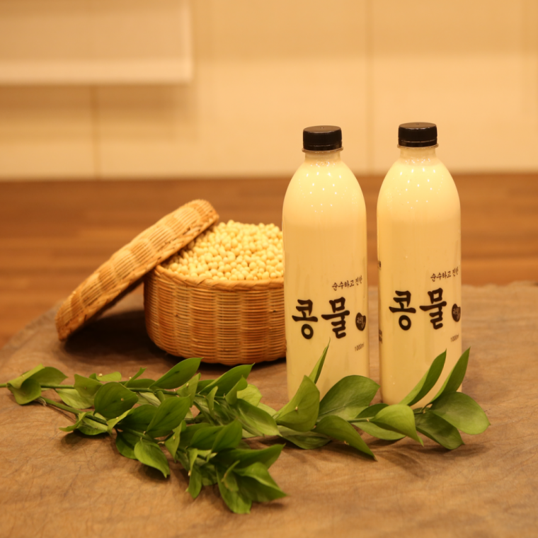 국내산 100% 햇콩 백태 콩물 두유 HACCP 1000ml 2EA 전통맷돌방식 국산콩