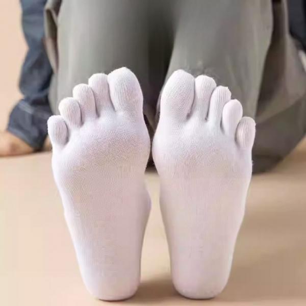 편안한 남성 발가락 중목 긴목양말 발 땀 흡수 양말