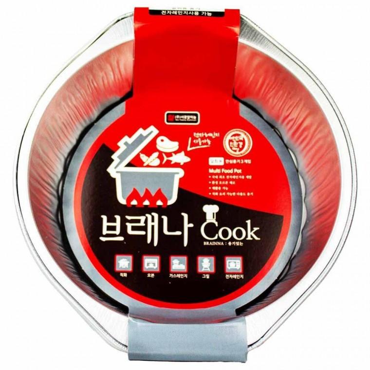 서광알미늄 멀티냄비 브래나 원형 210 x 200 x 60mm 3개입