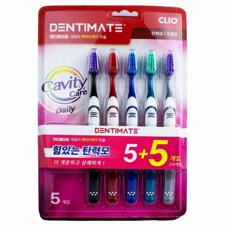크리오 덴티메이트 데일리 캐비티케어 칫솔 탄력모 10개입