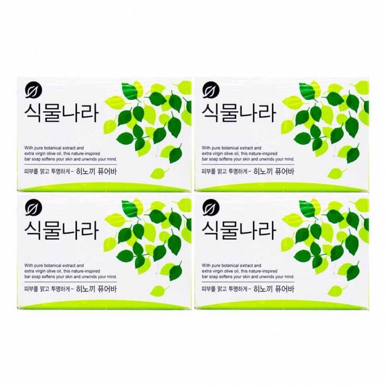식물나라 화장비누-히노끼 퓨어바 90g x4개