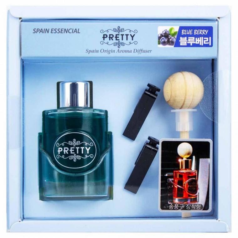 프리티 차량 송풍구 장착형 디퓨저 30ml-블루베리