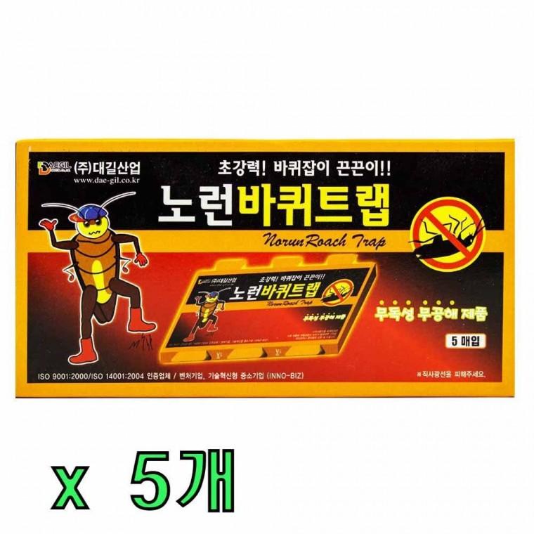 노런 바퀴 트랩 5매입 무공해 제품 x 5개