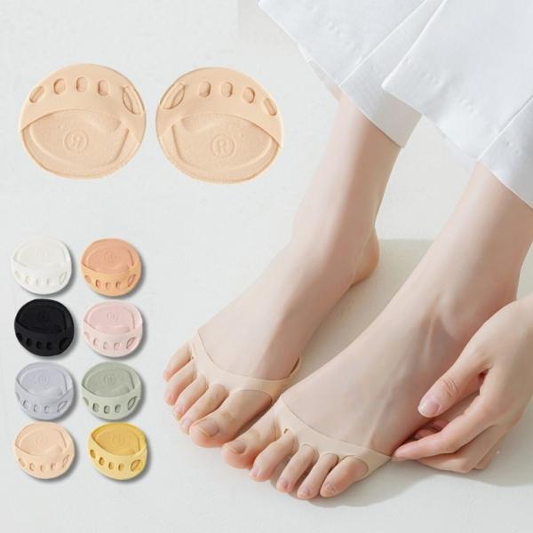 푹신한 발 앞꿈치 발바닥 3D 쿠션 양말 덧신 중족골 지간신경종 패드 족저근막염 통증 보호 구두 하이힐