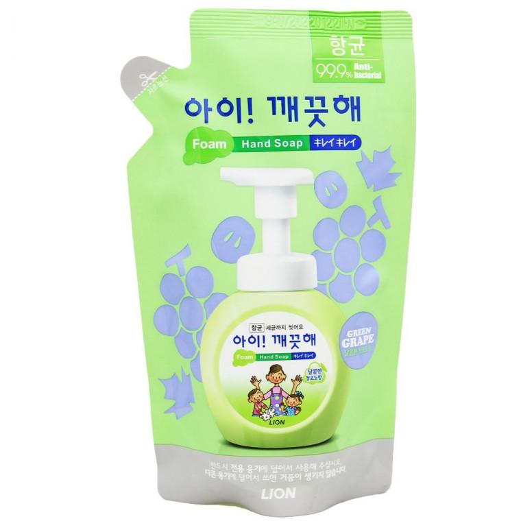 아이깨끗해 항균 폼 핸드솝 리필200ml-청포도향