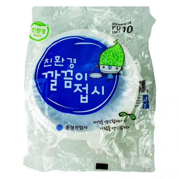 훈성산업사 깔끔이 접시 PD10 100mm 10개입
