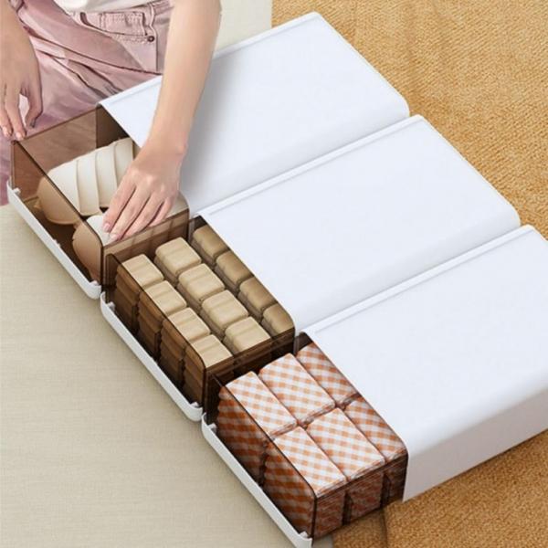 (1월30일입고)속옷 수납 양말 적층형 서랍정리함 서랍 정리함 양말 수납함 속옷