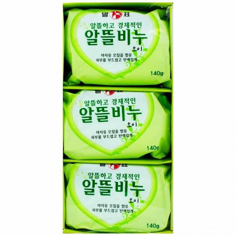 말표 알뜰비누 미용비누 오이 140g x 3개입