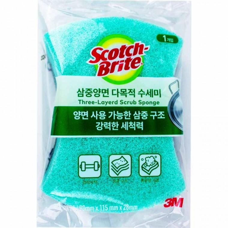 3M 향균 삼중 양면 다목적 수세미