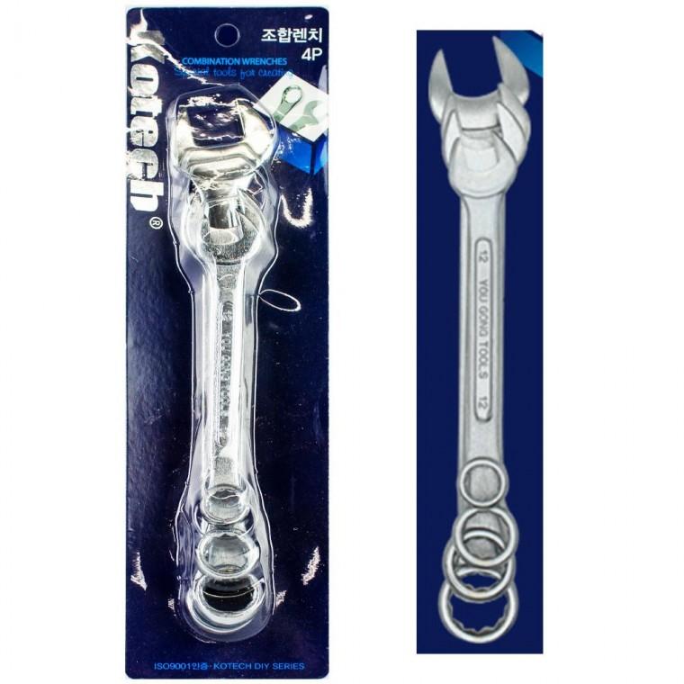 코텍스 조합 렌치 4종 K-4317