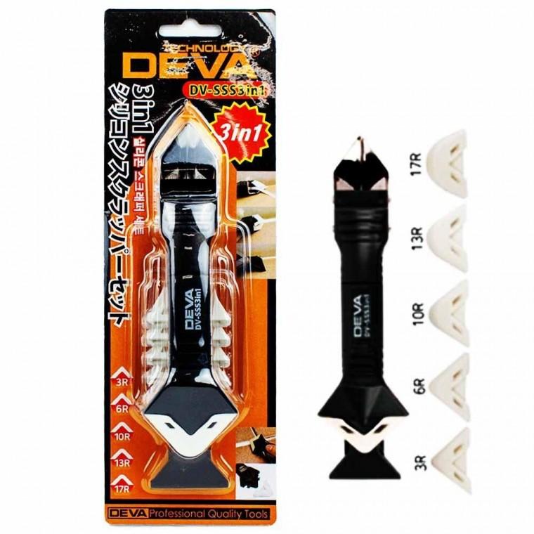 DEVA 3 in 1 실리콘 스크래퍼 세트 DV-SSS3in1(166825)
