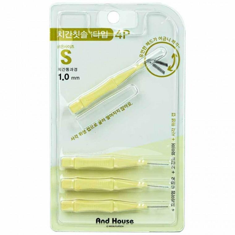 덴탈 치간칫솔 I형 4P S 1.0mm
