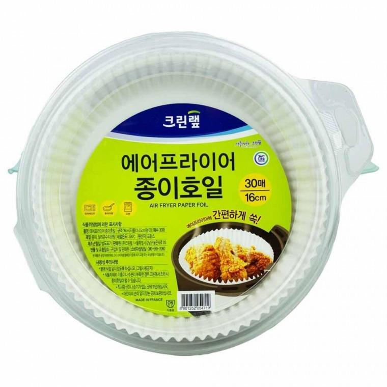 크린랩 에어프라이어 종이호일 16cm 30매