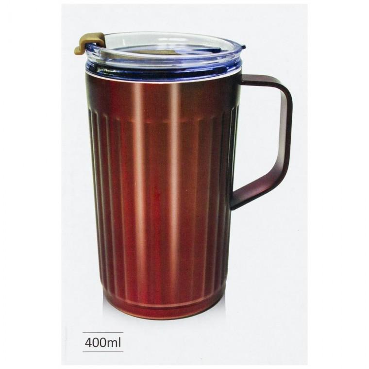 핫콤 뉴트로 스텐 텀블러 400ml 레드