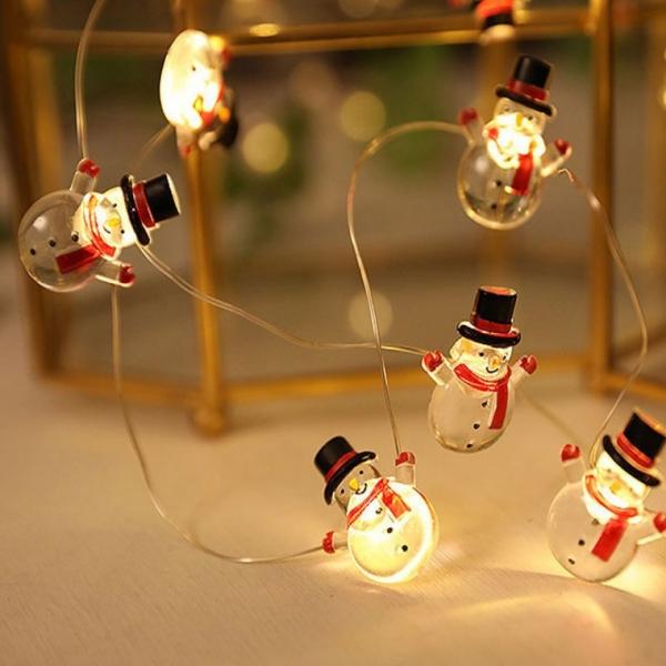 크리스마스 LED 2M 인테리어 조명 산타 양말 트리조명 눈사람 성탄절 장식