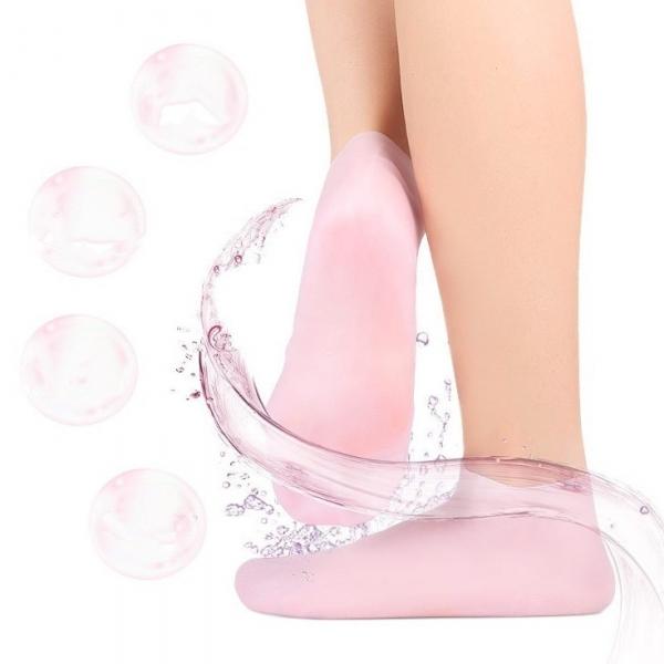 풋케어 보습양말 실리콘 덧신 뒤꿈치 패드 각질관리