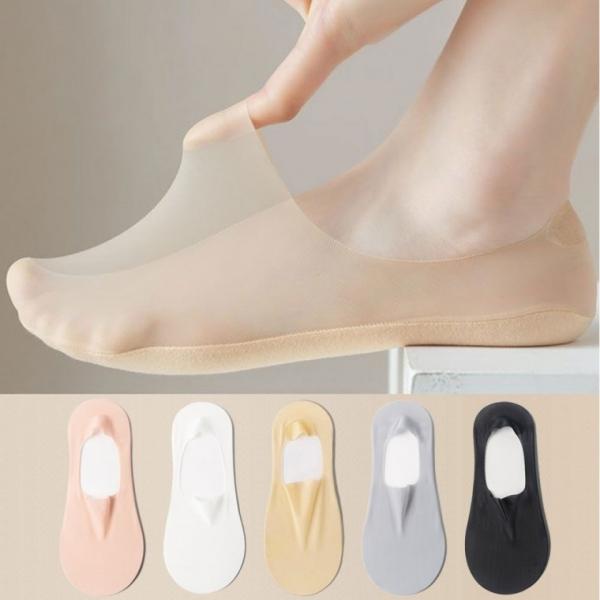 여성 인비저블 덧신 페이크 삭스 5color 5P 1set   여름양말 덧신 메쉬 양말세트