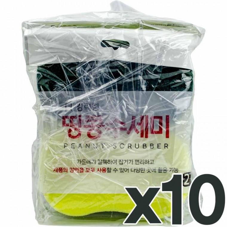 맑은하루 더 강력한 땅콩수세미 2매 10개입