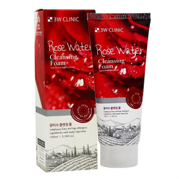 3W클리닉 장미수 클렌징폼 100ml