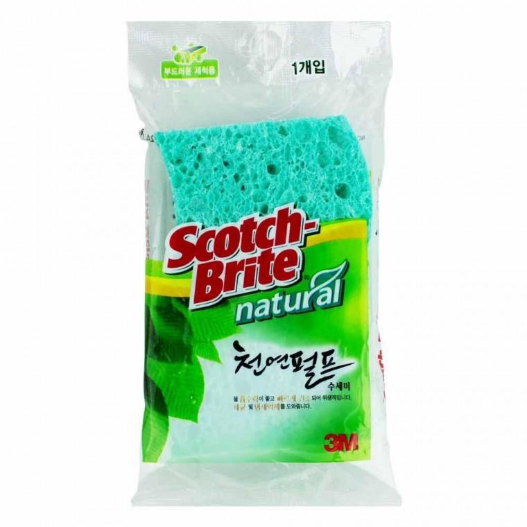 3M 내추럴 펄프 수세미 70x115x24mm