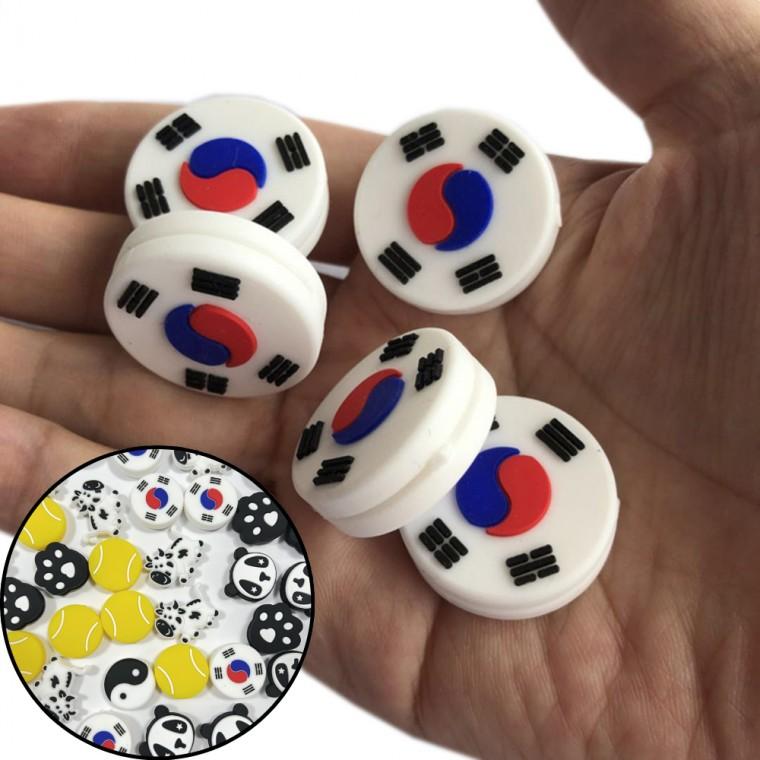 실용적인 테니스 라켓 댐퍼 완충기 테니스 그립 보호