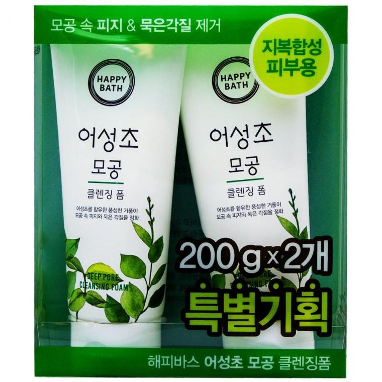 해피바스 어성초 모공 클렌징폼 200gx2개