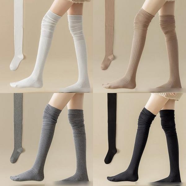 심플하이니삭스 무지 양말 타킹 가을 롱 패션