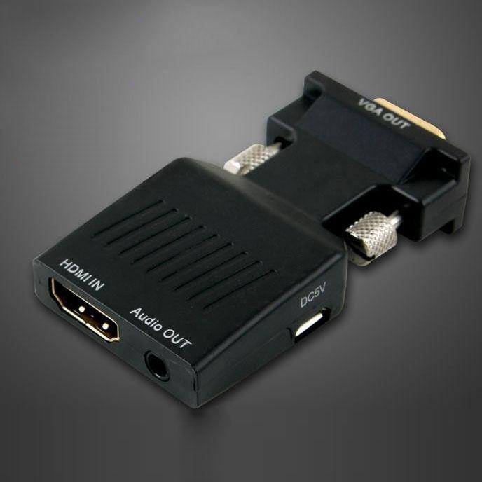 HDMI 컨버터 HDMI to VGA 오디오 지원 젠더