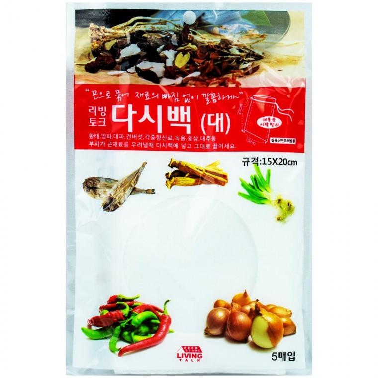 리빙토크 다시백(대) 15x20cm 5매입 5개