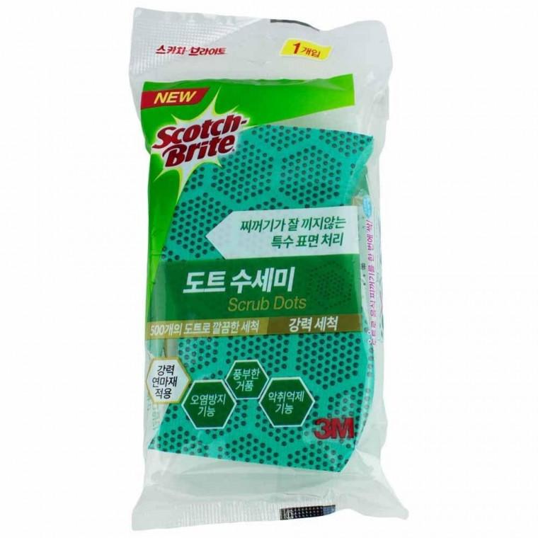 3M 도트수세미 69x114x26mm-강력세척