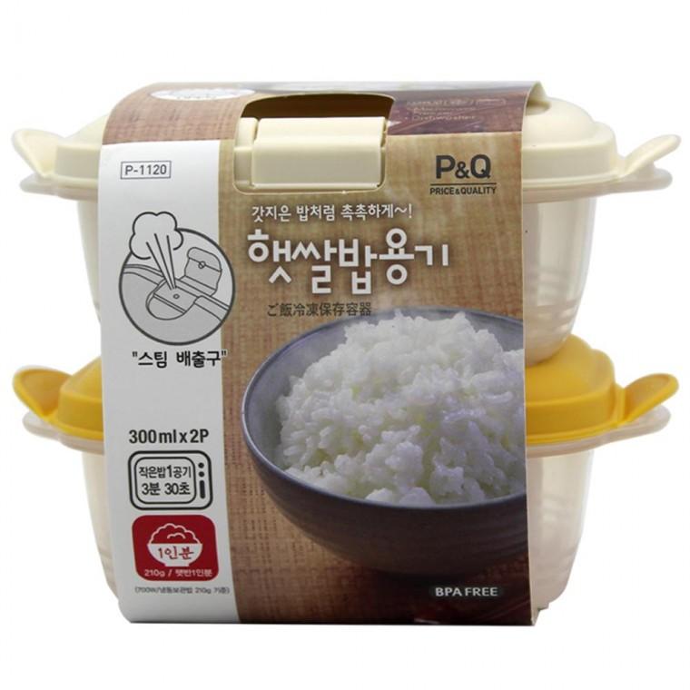 락앤락(P앤Q) 햇쌀밥 용기(300mlx2)