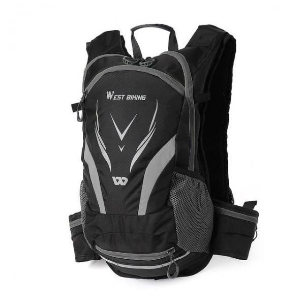 웨스트킹 포켓확장 자전거 백팩 방수 라이딩 배낭 방수라이딩백팩 (16L) (그레이)