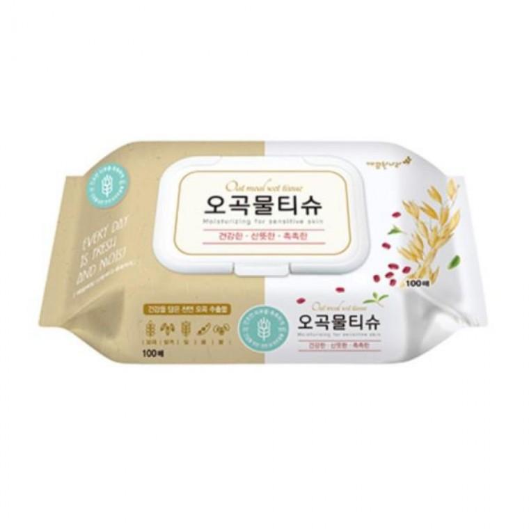 깨끗한나라 물티슈 오곡 100매 캡형 5510740