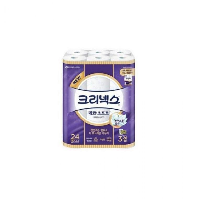 크리넥스 화장지 데코 소프트 24롤 5132190
