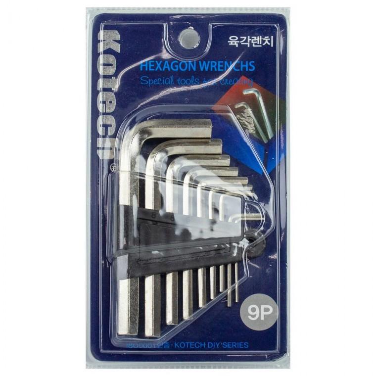 코텍스 육각 렌치 9종 K-7383