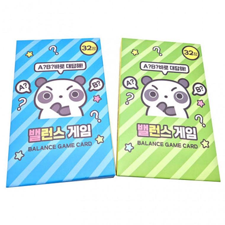 밸런스게임 질문카드 (4개)