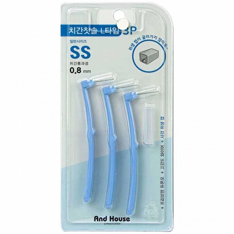 덴탈 치간칫솔 L형 3P SS 0.8mm