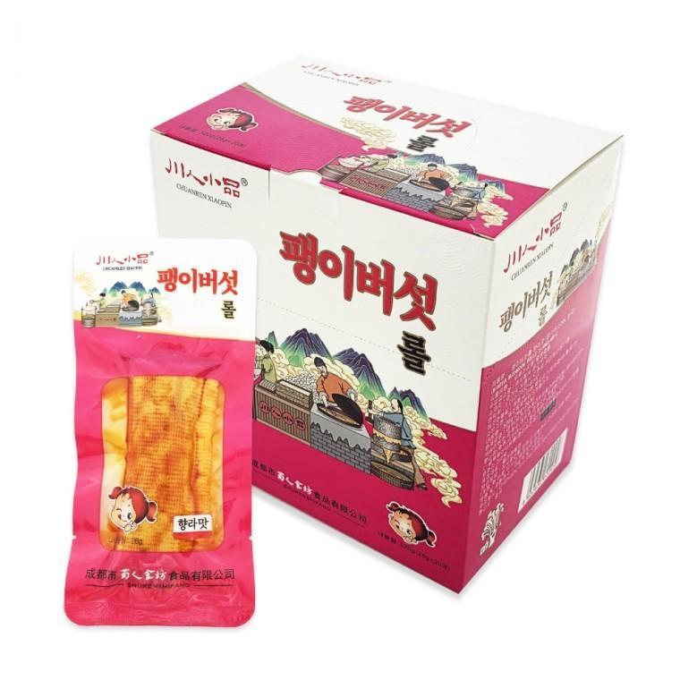팽이버섯 롤 향라맛 26g 1박스 20개입 중국 간식 먹거리