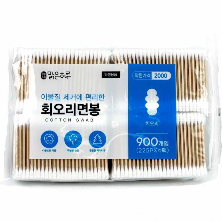 맑은하루 OPP 회오리면봉 900개입(225개x4p)