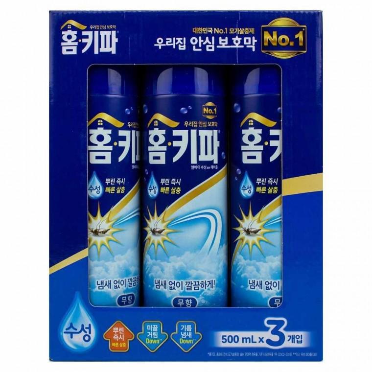 홈키파 엘비이 수성 알파 에어졸 500ml x 3개입-무향